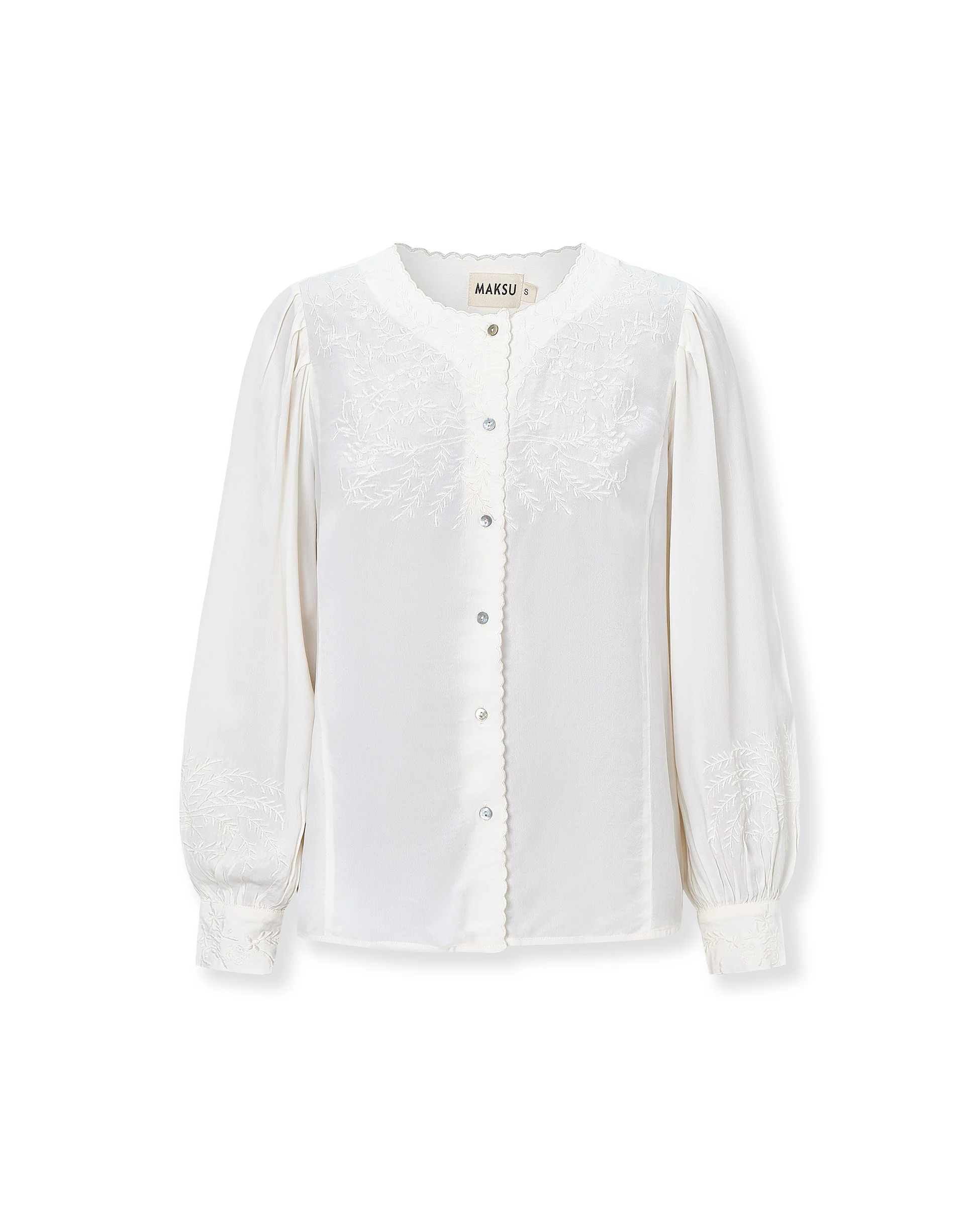 ALMA | Ecru Embroidered Blouse - Image 5