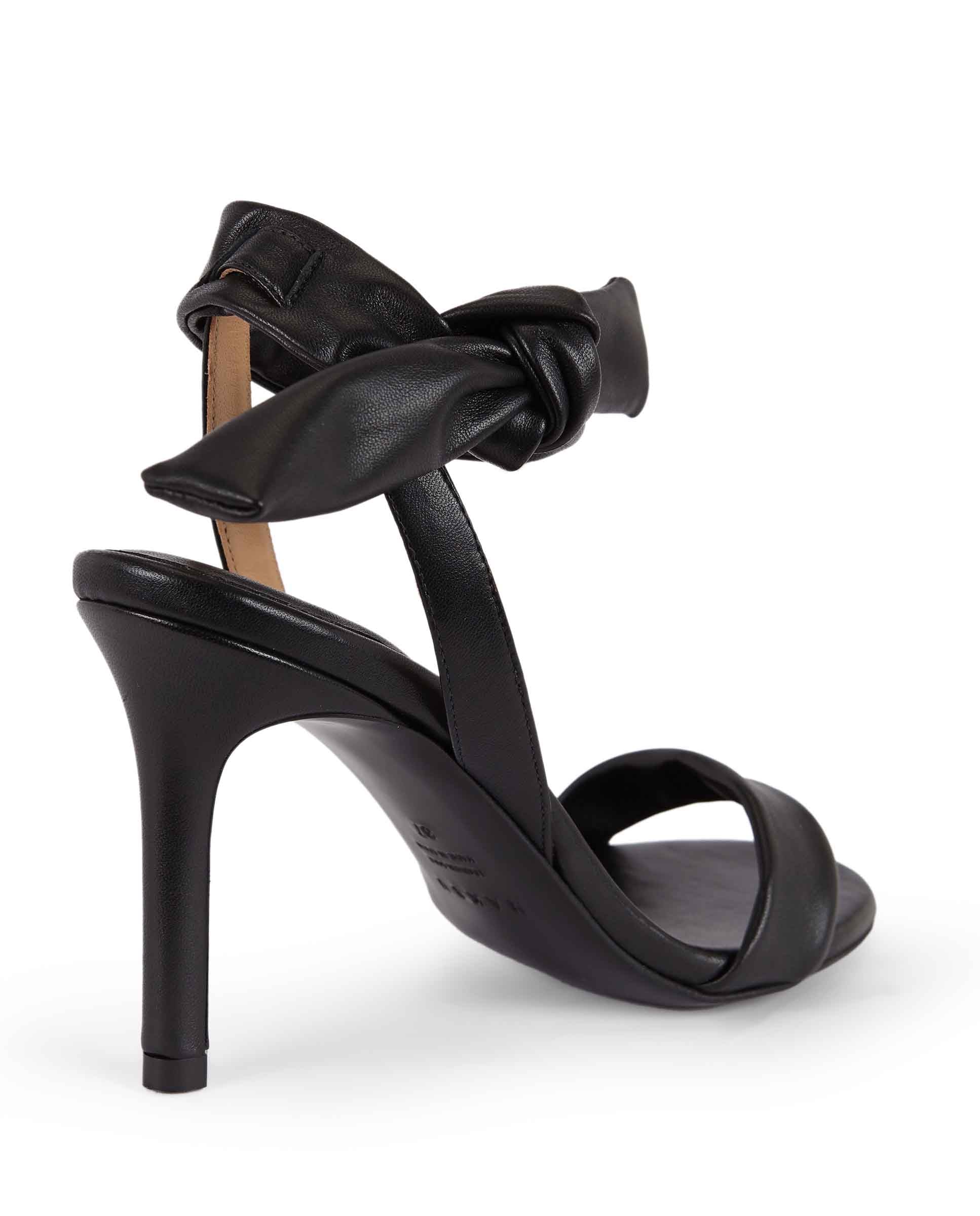 COLETTE | Black leather high heel sandal - Image 4
