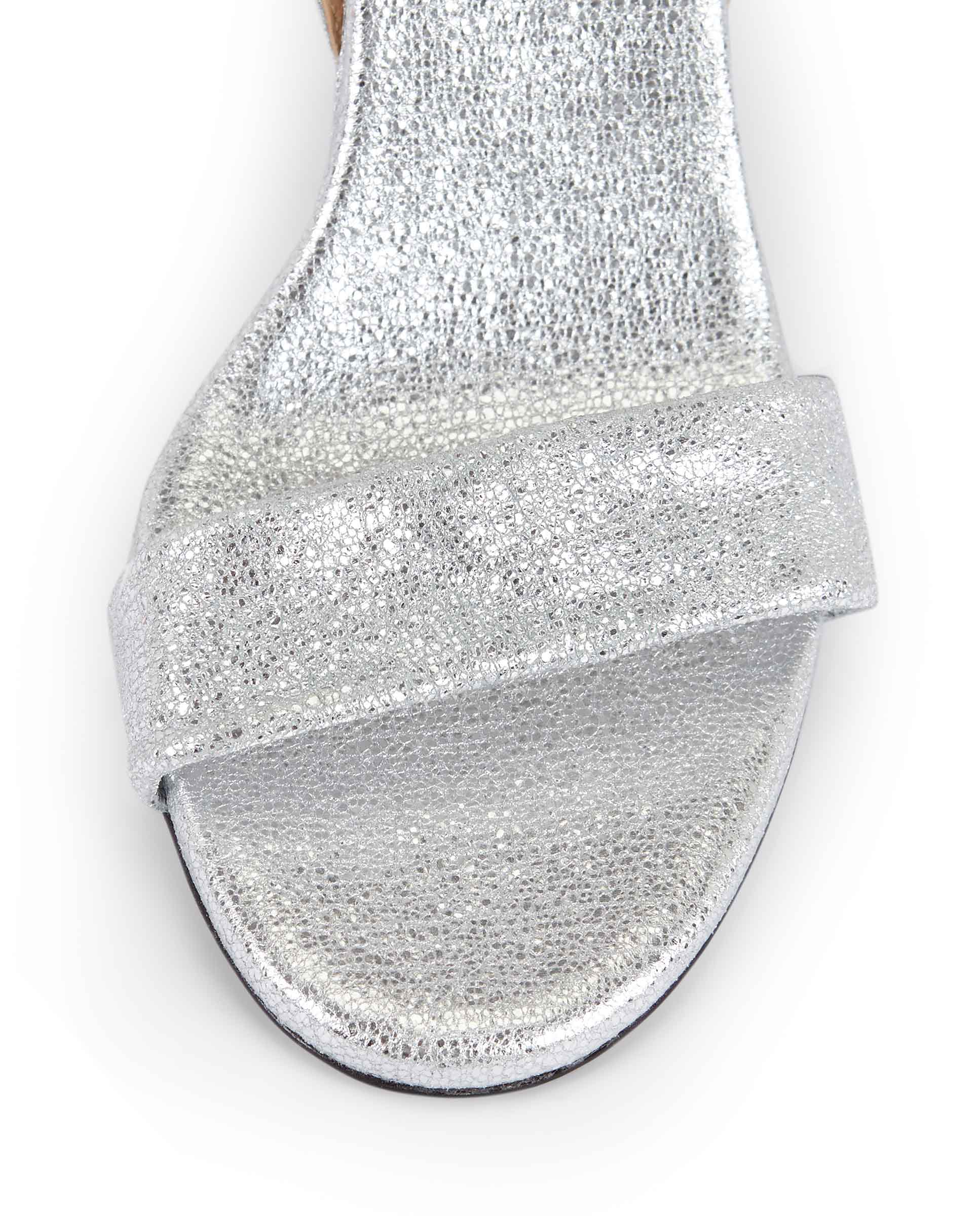 COLETTE | Silver leather high heel sandal - Image 5