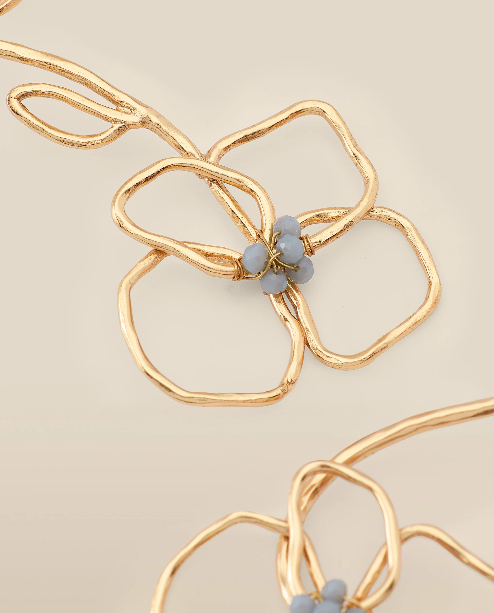 DAISY | Gold-Plated Statement Floral Earrings - Image 4