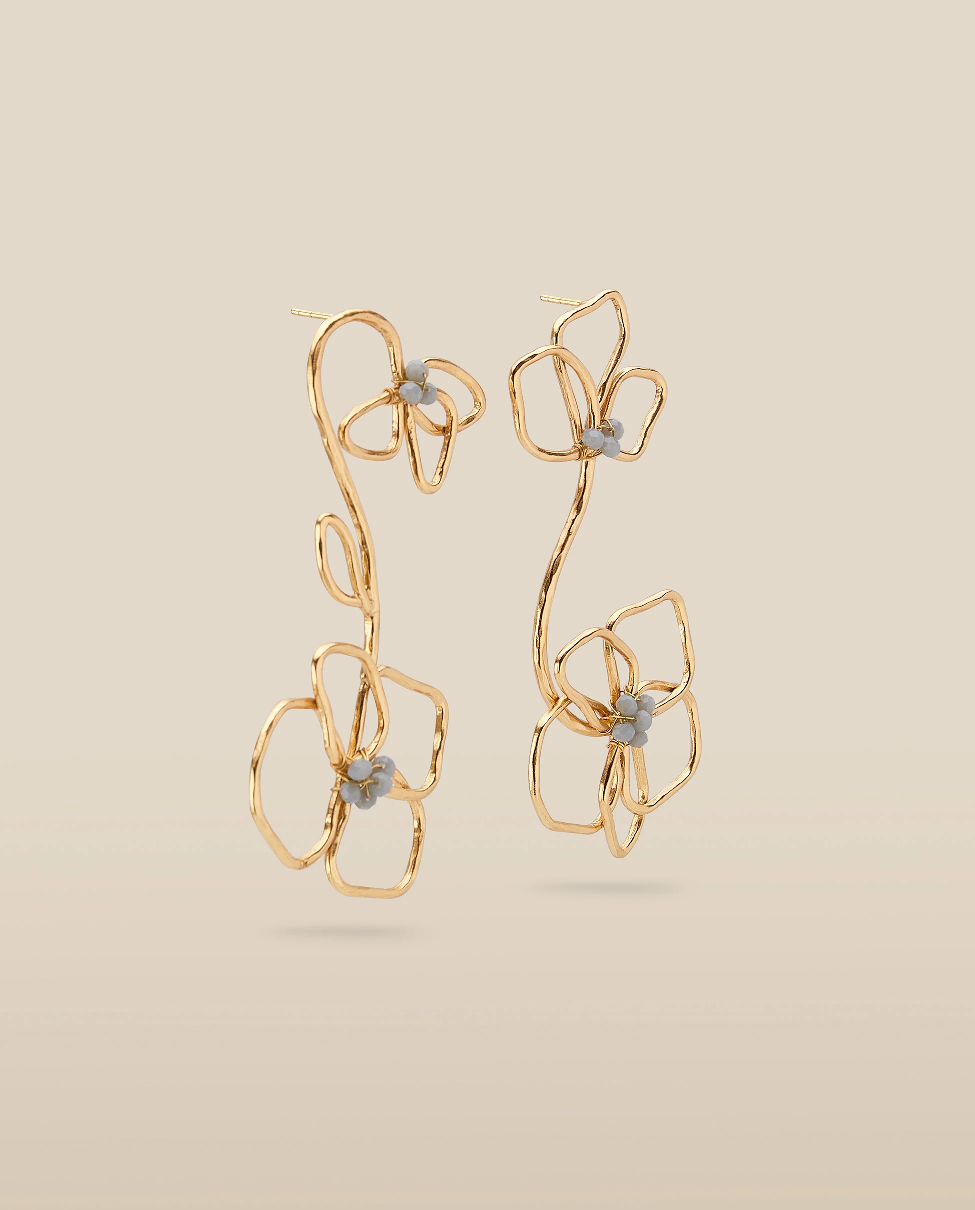 DAISY | Gold-Plated Statement Floral Earrings - Image 6