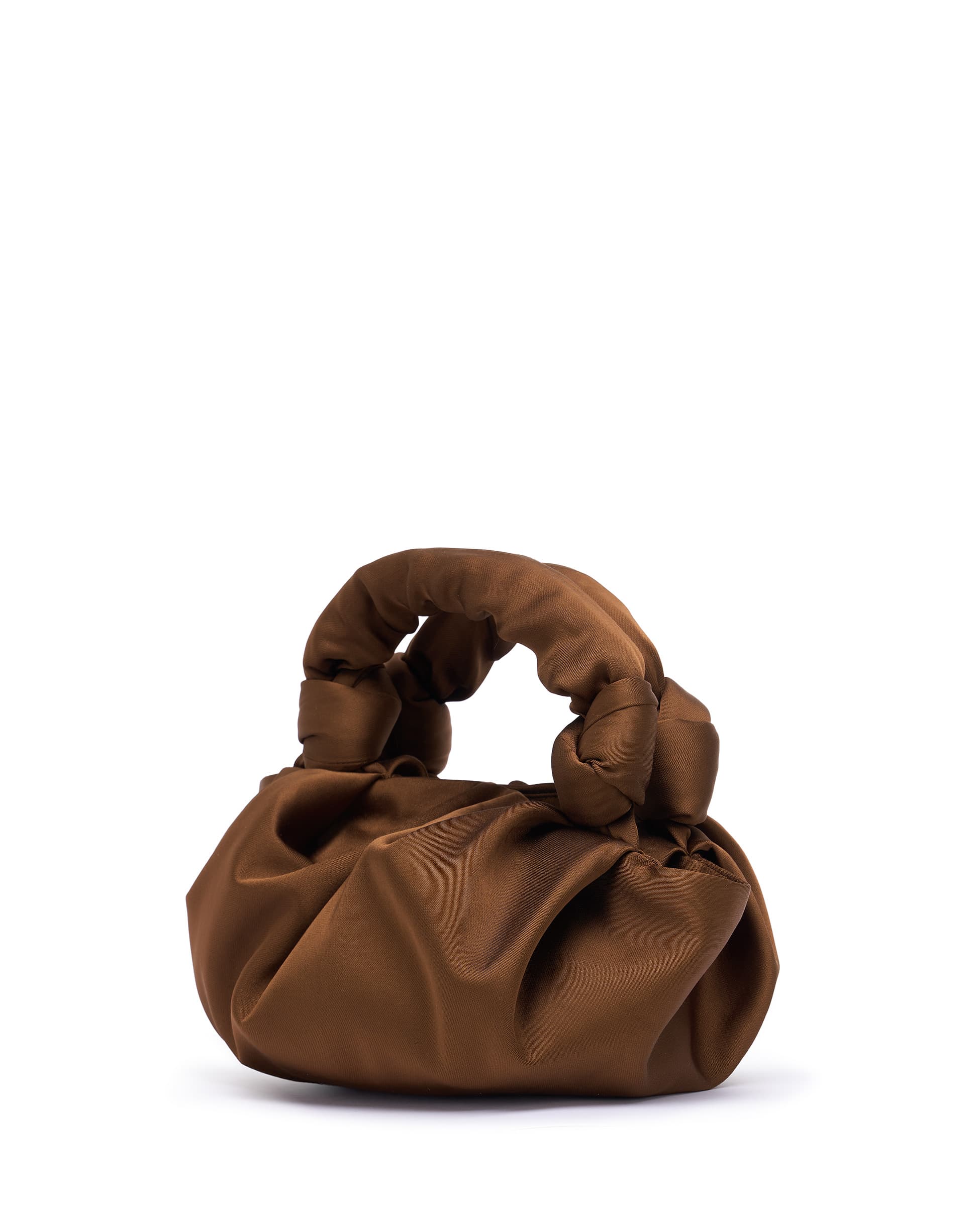 GYOSA | Brown Satin Handbag - Image 4