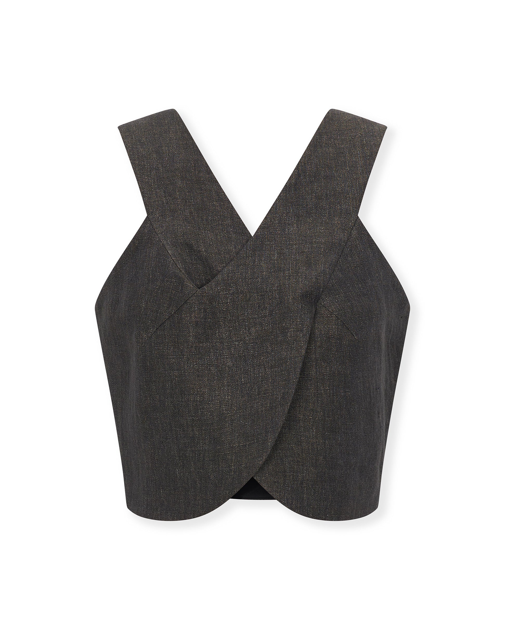 INDIANA | Black 100% Linen Top - Image 5