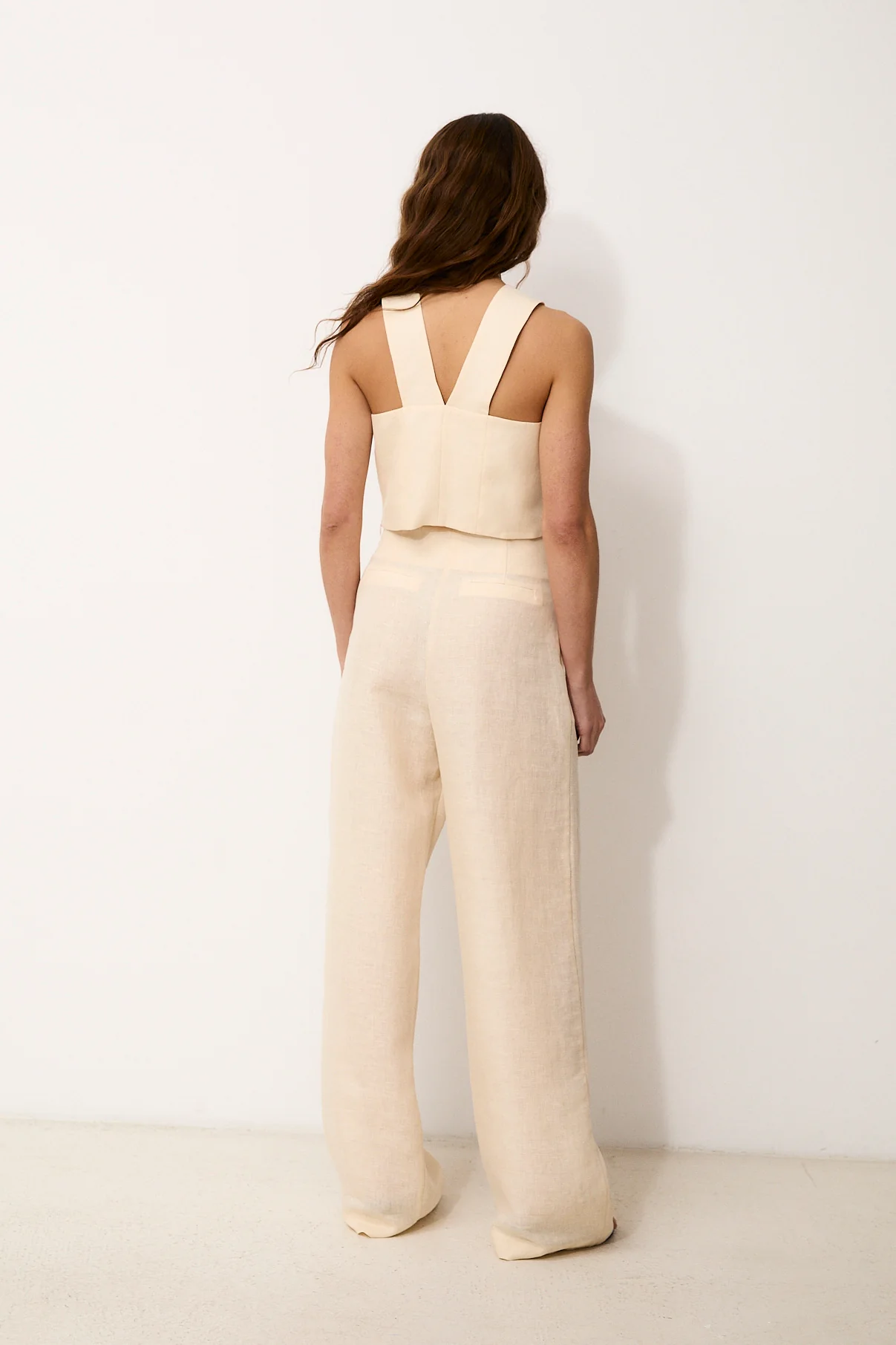 INDIANA | Ecru 100% Linen Top - Image 6