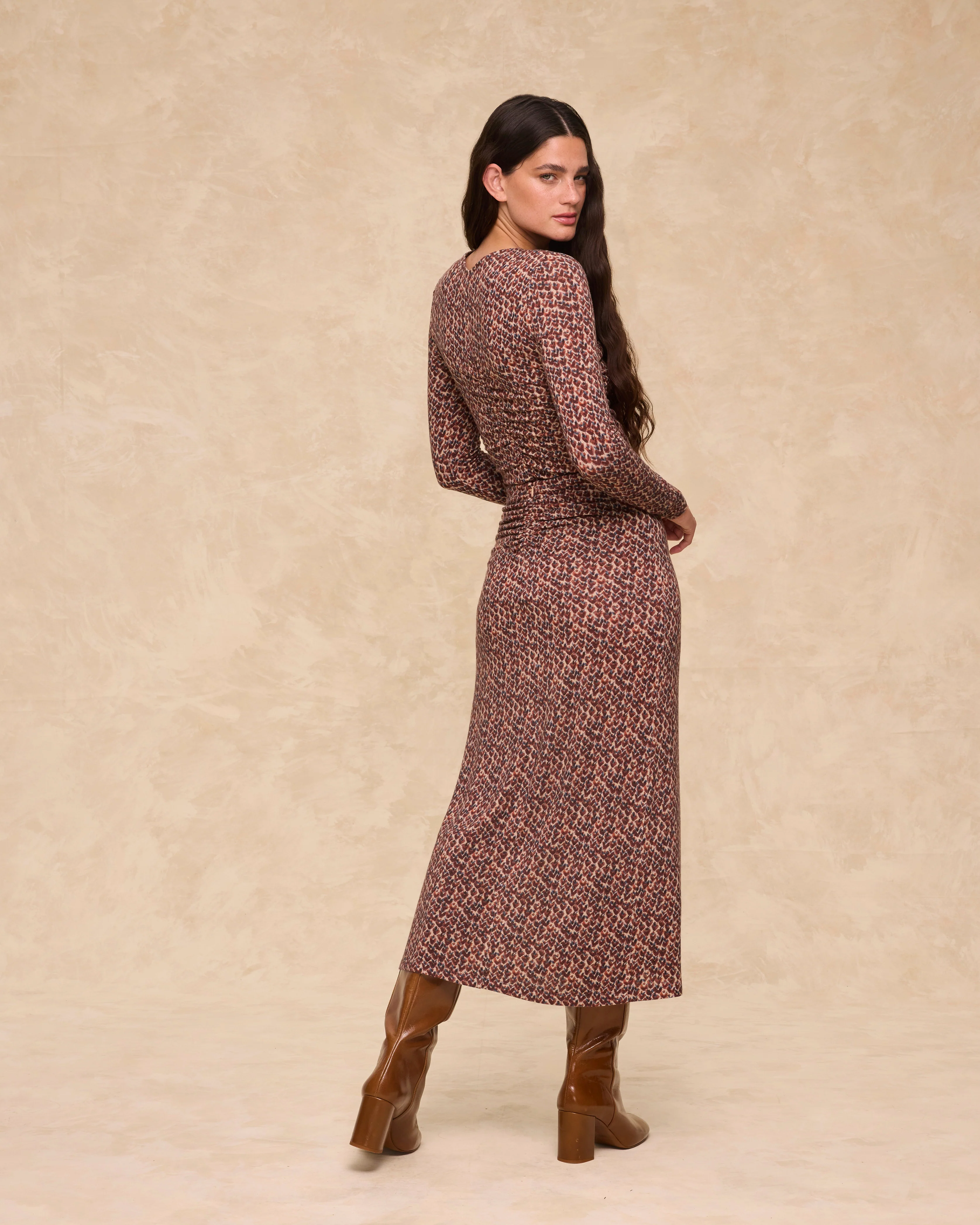 MARISSA | Rust Multi Print Skirt - Image 3