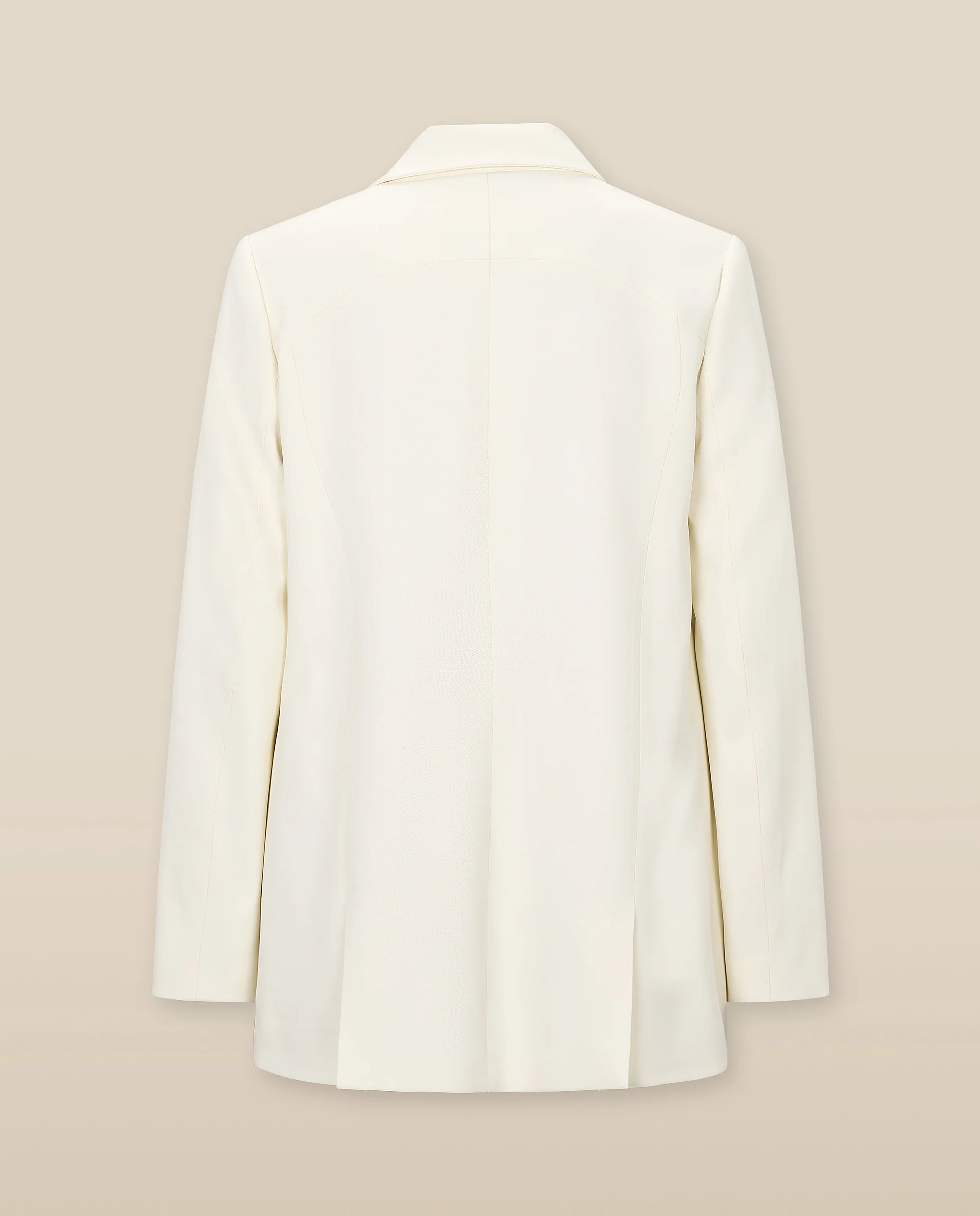 PARUL | Cream Relaxed Fit Structured Blazer - Image 5
