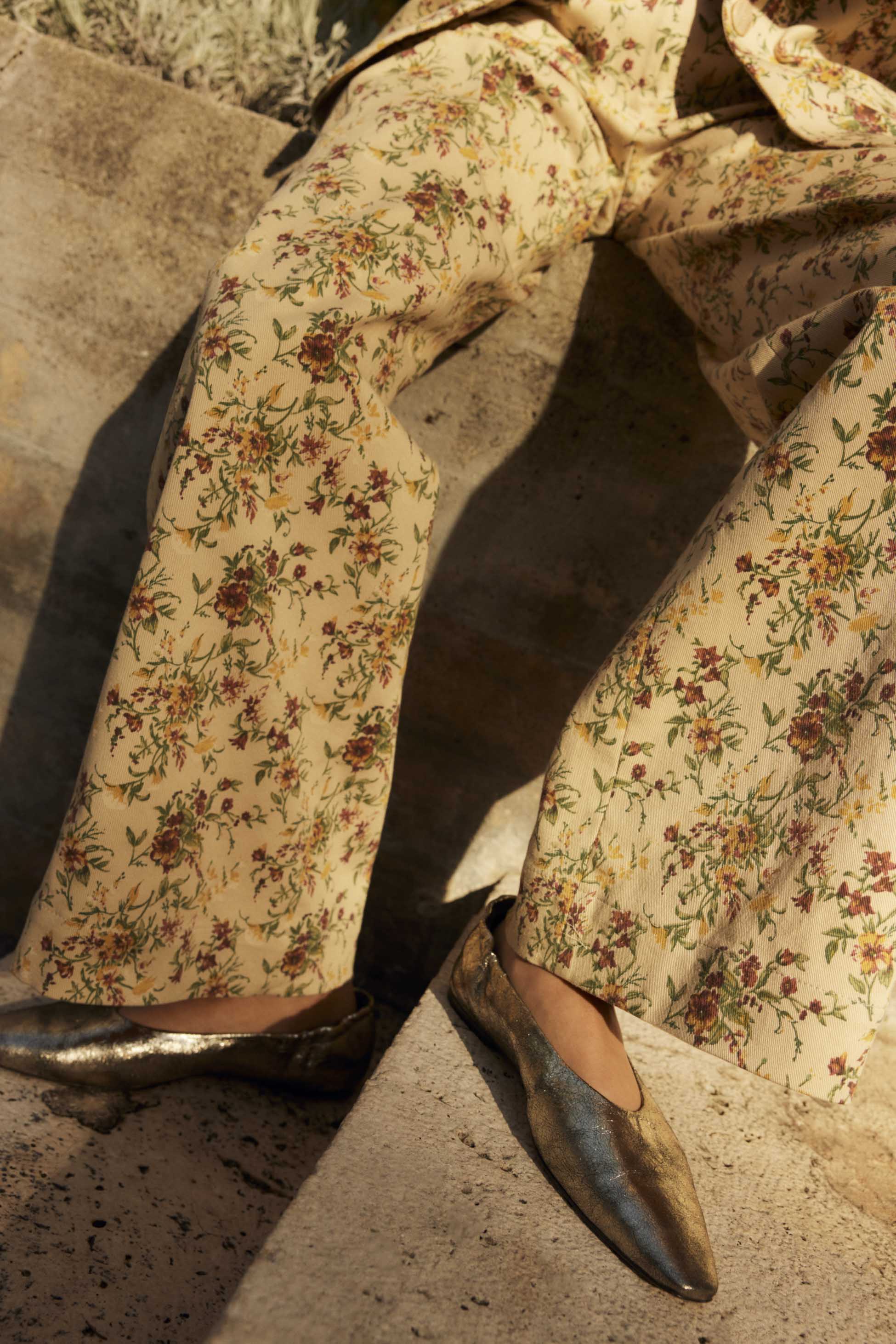 POPY | Leather ballerina silver - Image 7