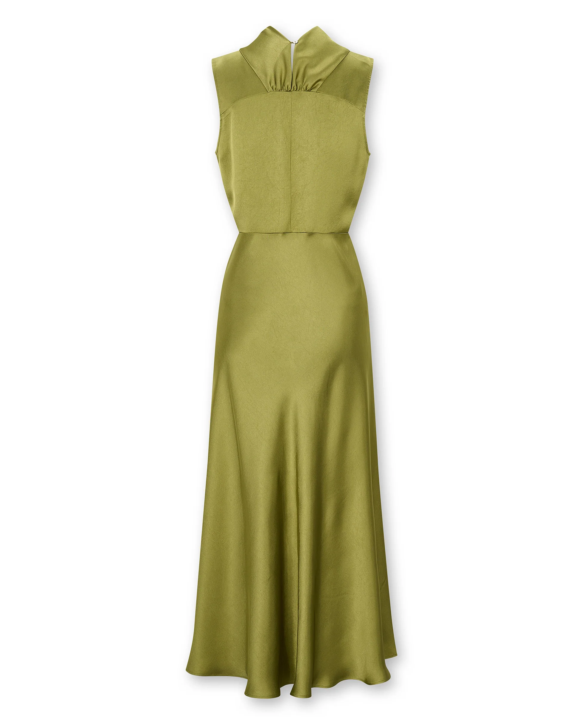 RANYA | Green Twist Sleeveless Maxi Dress - Image 6