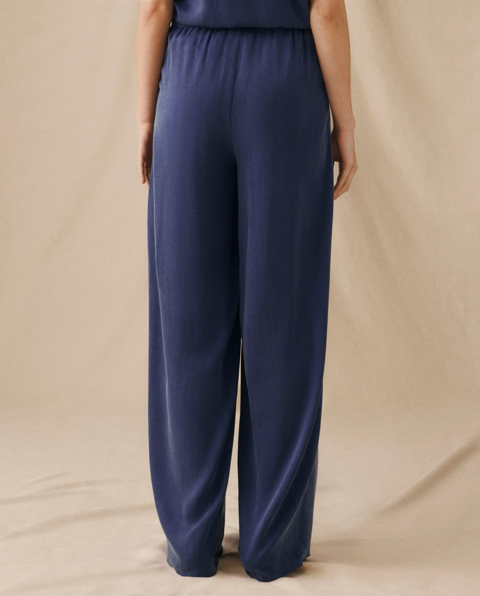 THYSSEN | Cobalt Blue Wide-Leg Trousers - Image 4