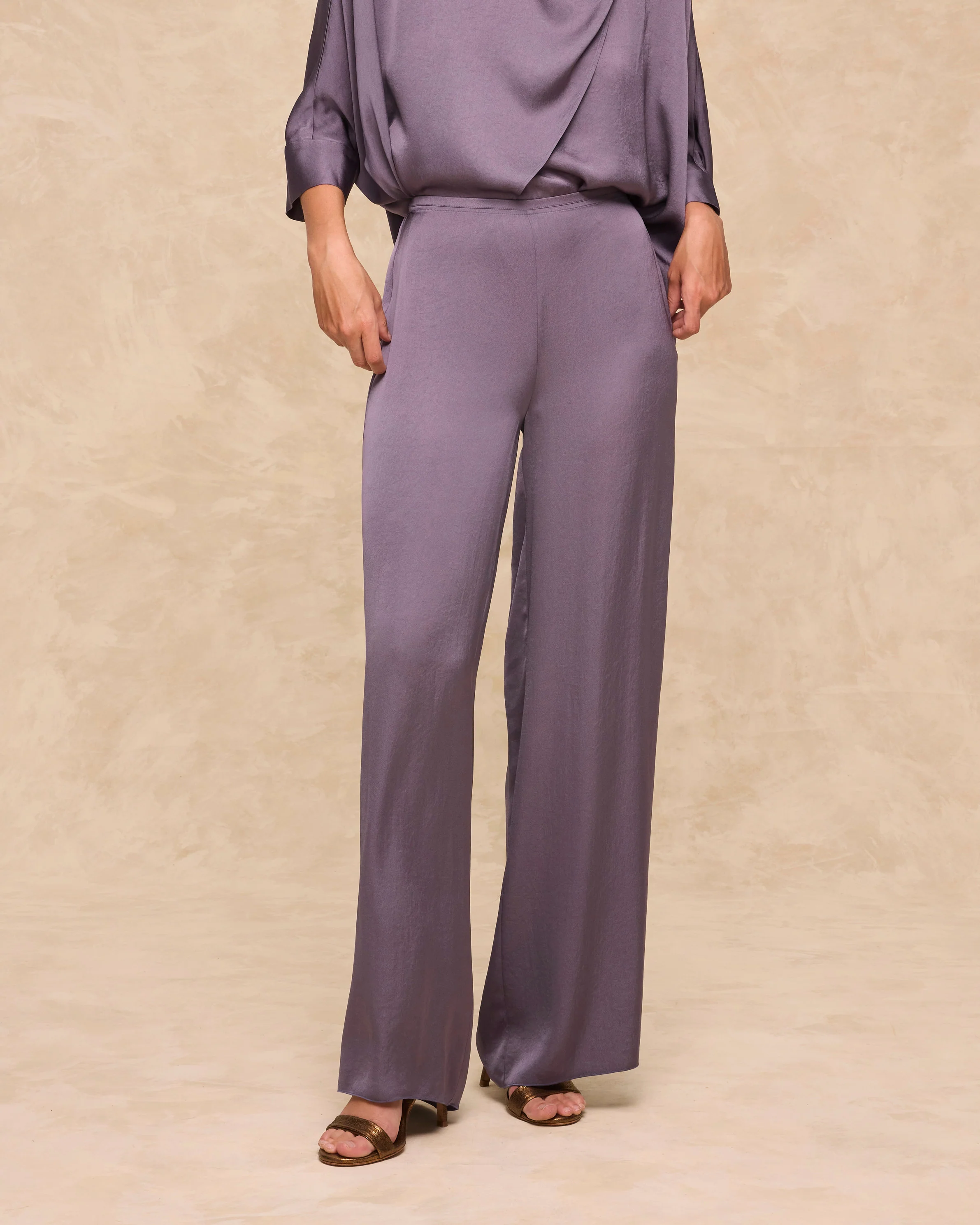 TIRSO | Soft Grape Wide-Leg Trousers - Image 4